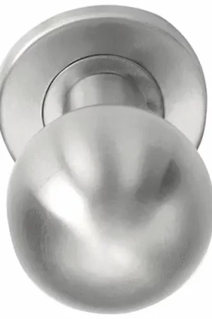 Aanbieding Voordeurknop BASICS LB501D Draaibaar op rozet rvs