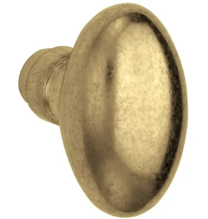 Rechtstreeks Van De Fabrikant Knopkruk Ei 60×32 mm messing antiek