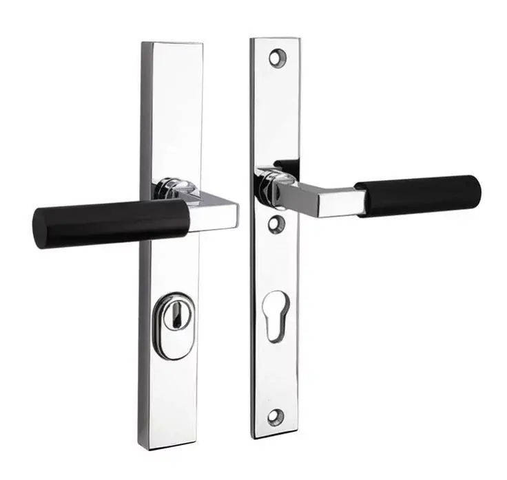 Laatste Versie SKG3 PC92 kruk/kruk op smalschild Bauhaus ebben rechts + kerntrekbeveiliging glans chroom