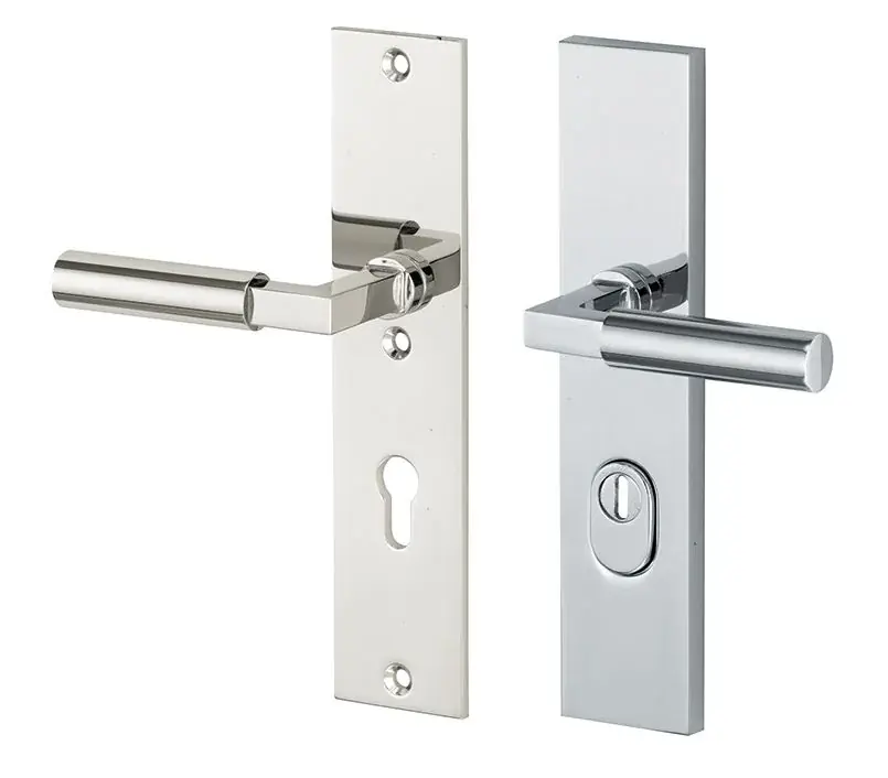 SKG3 PC72 kruk/kruk op schild Bauhaus links + kerntrekbeveiliging glans chroom Tijdelijk Beschikbaar