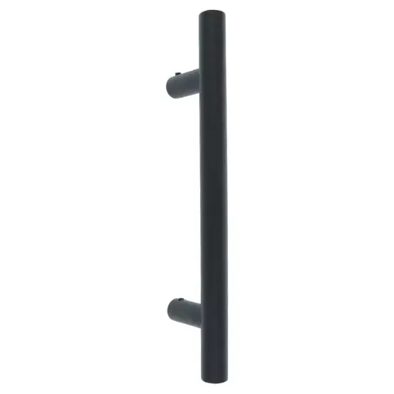 Voordeelprijs Deurgreep Rond HoH 200mm rvs/zwart