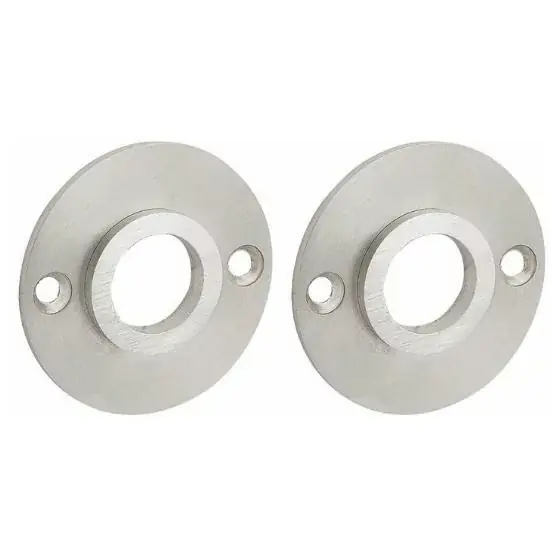 Set van twee krukrozetten Chemin de Fer 40mm mat nikkel ongelakt Favoriet