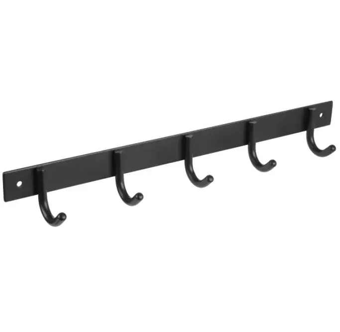 Differnz kapstok 5 haken beugel rvs mat zwart Weekendaanbieding