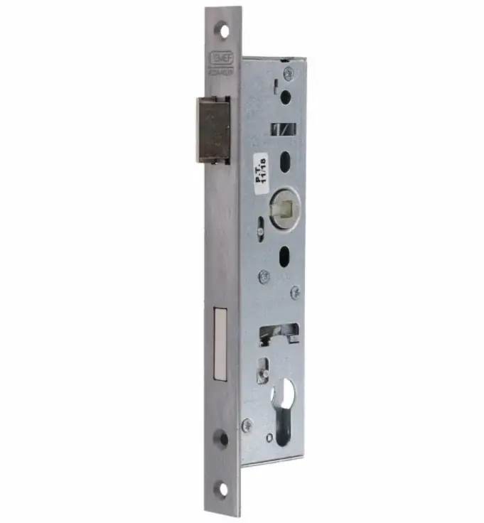 Seizoensaanbieding Nemef smaldeurslot 9603/07-35mm PC92mm met rechthoekige rvs voorplaat
