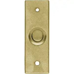 Intersteel beldrukker smal recht messing getrommeld Koop Vandaag
