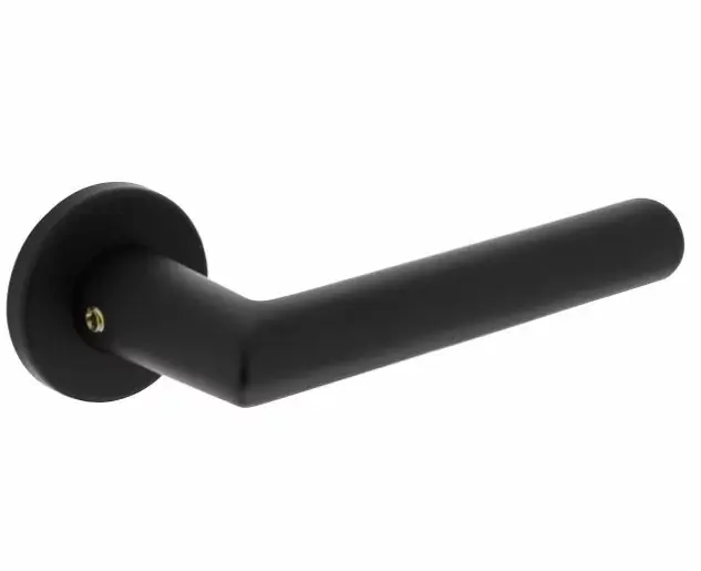 Gratis Retour Intersteel deurklink Broome op rozet ø50×7 mm + 7mm nokken zwart