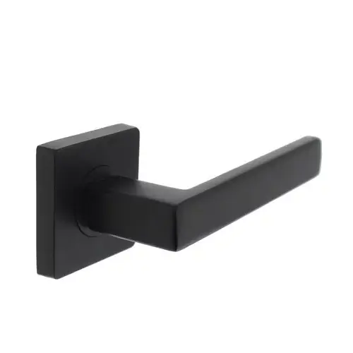 Intersteel enkele deurklink rechts Hera op vierkant rozet mat zwart Goedkoop