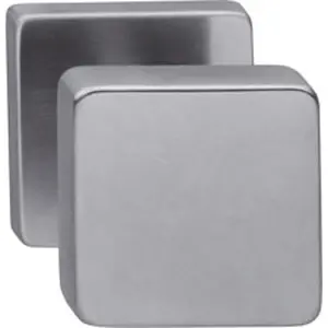 Intersteel knop vast op vierkant rozet rvs Bestel Nu