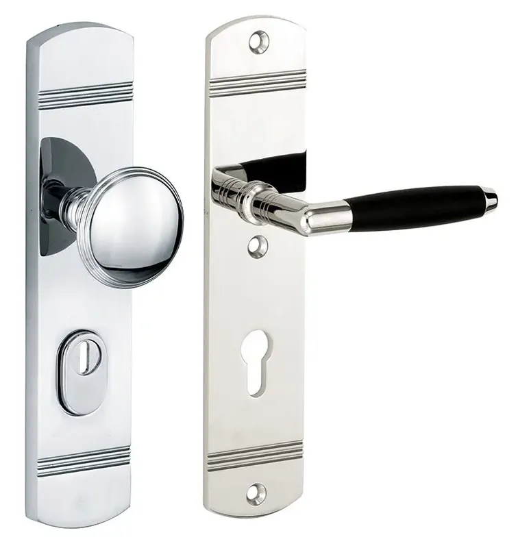 Hete Deal SKG3 PC55 knop/kruk op schild Ton rechts + kerntrekbeveiliging glans nikkel/glans chroom
