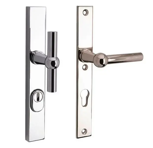 SKG3 PC55 knop/kruk op smalschild Chemin de fer rechts + kerntrekbeveiliging glans nikkel/glans chroom Beste Prijs