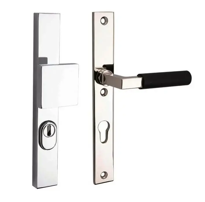 SKG3 PC55 knop/kruk op smalschild Bauhaus ebben rechts + kerntrekbeveiliging glans nikkel/glans chroom Weekendaanbieding