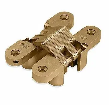 Scharnier SOSS 303 PB 13×038 mm deurdikte ca. 17 mm zamak vermessingd Betrouwbaar