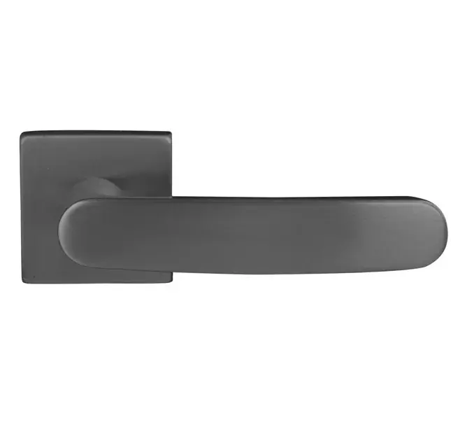 Hete Deal Differnz deurklink Eindhoven op vierkant rozet gunmetal