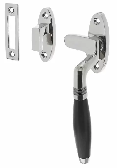 Intersteel raamsluiting Ton Model rechts chroom/ebbenhout Hoge Kwaliteit