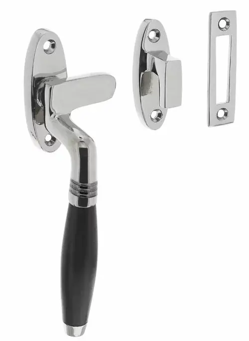 Koopje Intersteel raamsluiting Ton Model links chroom/ebbenhout