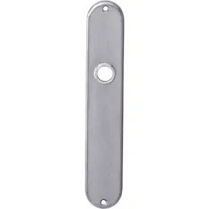 Intersteel Langschild ovaal 220x41mm WC72/8 rvs Op = Op
