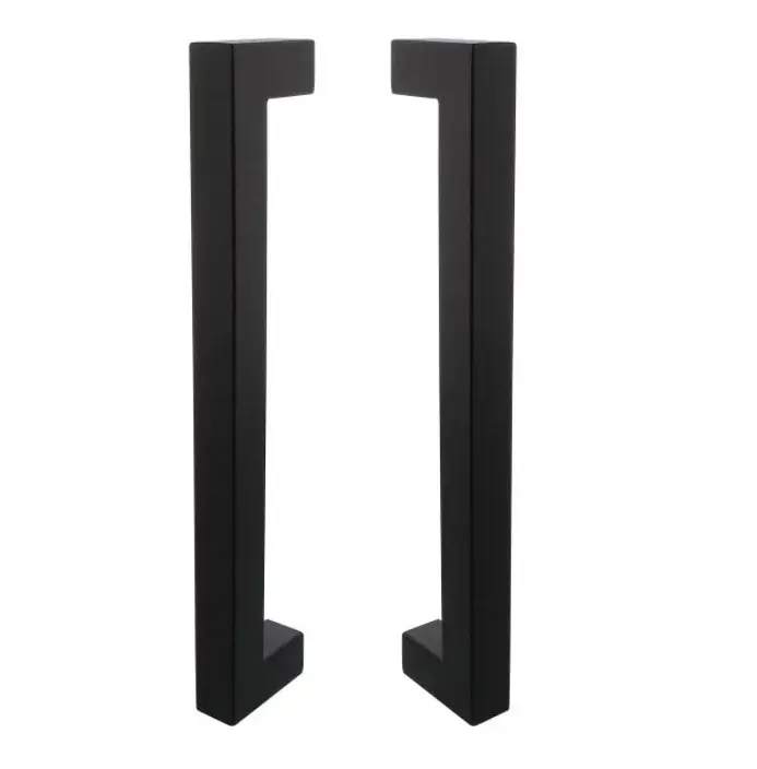 Intersteel set deurgrepen vierkant 325x60x25mm HoH 300mm rvs mat zwart Korting