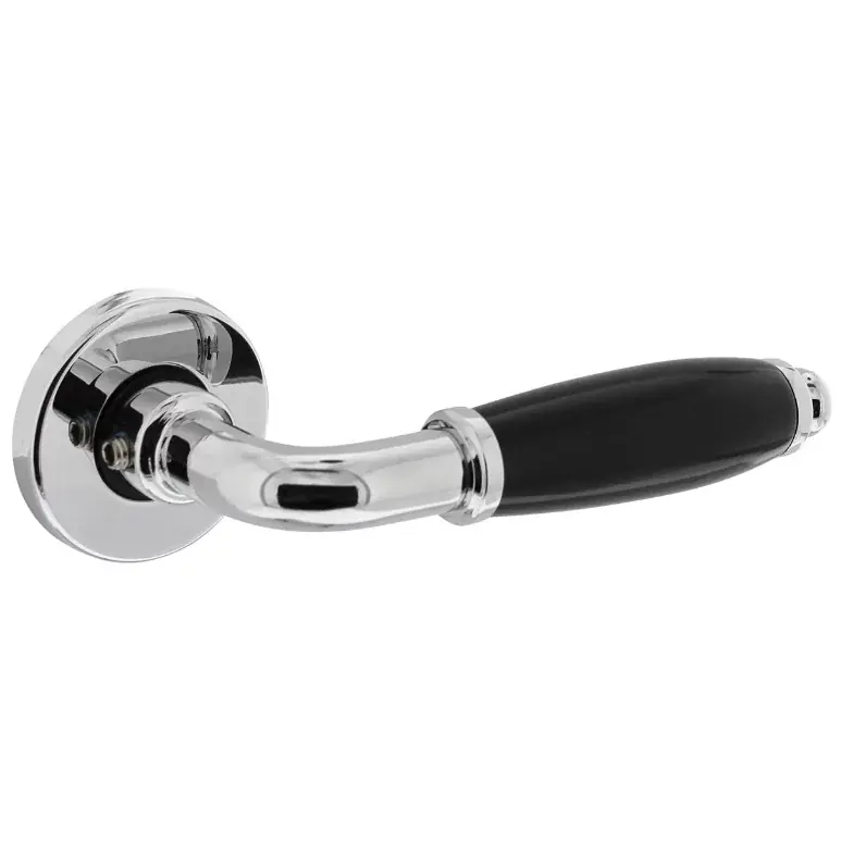 Beperkt Aanbod Intersteel deurklink Courgette met rozet ø49x7mm verdekt chroom