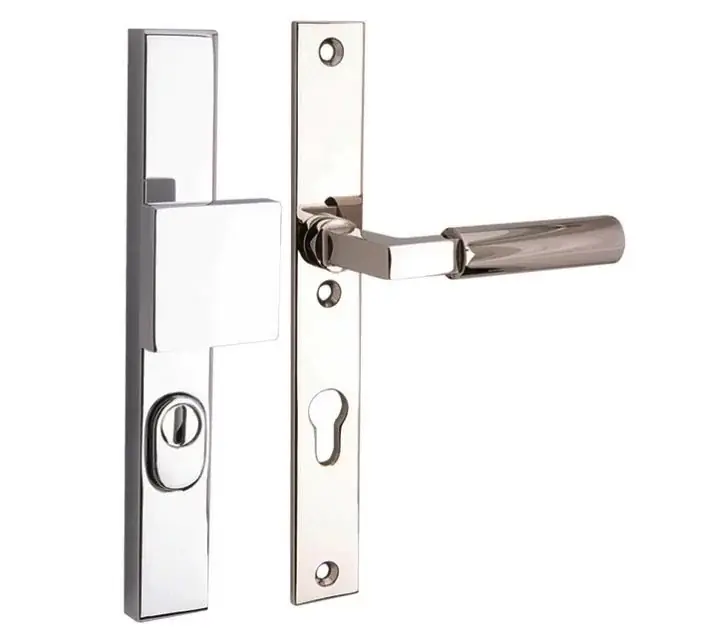 SKG3 PC55 knop/kruk op smalschild Bauhaus rechts + kerntrekbeveiliging glans nikkel/glans chroom Tijdelijk Beschikbaar