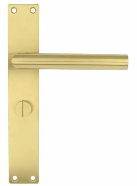 Deurklink Sharon op schild rechthoekig WC63/8 PVD mat goud Dagaanbieding