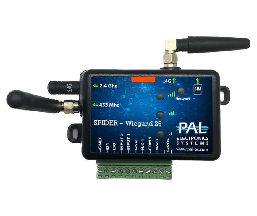 Koop Vandaag GSM module PAL SPIDER BT met ontvanger, 1x output / 1x WIEGAND input