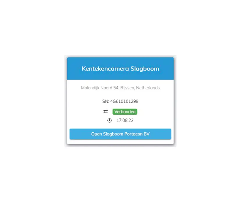 Direct Beschikbaar Bediening via PAL dashboard (prijs per jaar) / max. 2 modules