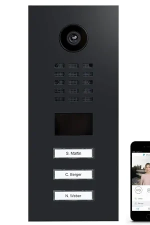 Betrouwbaar DoorBird IP videofoonset D2103V RVS GRAFIET ZWART, 3 drukknoppen