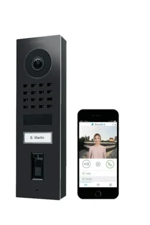 DoorBird IP videofoonset D1101FV opbouw RVS GRAFIET ZWART, vingerscanner Lage Prijs