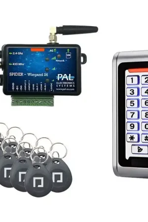 Kit PAL met codepaneel, proximitylezer en 10 badges Weekendaanbieding