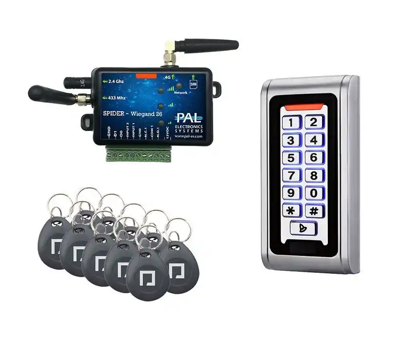 Kit PAL met codepaneel, proximitylezer en 10 badges Weekendaanbieding
