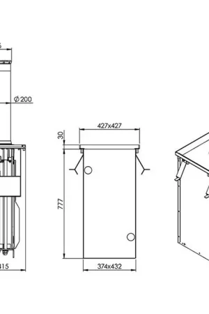 Merkproduct Fundatie box CA200/600 voor SPARTACUS 200/600 verkeerspaal