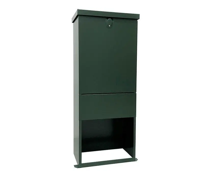 Lage Kosten Straatkast RVS RAL6009 incl. sokkel - groot