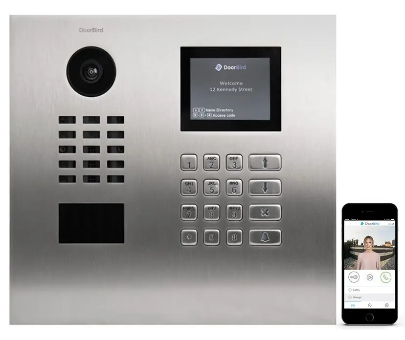 DoorBird IP videofoonset D21DKH RVS, display, codepaneel Betaalbaar