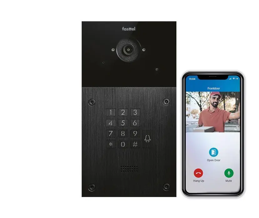 Video intercom IP Fasttel FT600VKK, 1 drukknop, codepaneel Tijdelijk Beschikbaar