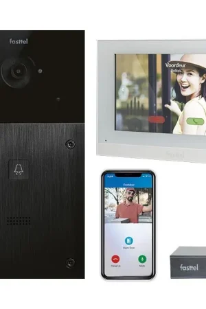 Aanbieding Video intercomset IP Fasttel, 1 knop met binnenpost