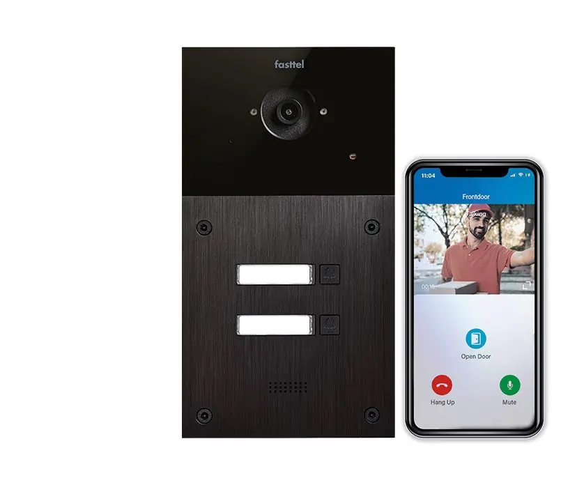 Exclusieve Aanbieding Video intercom IP Fasttel FT600SIPVC-2, 2 drukknoppen