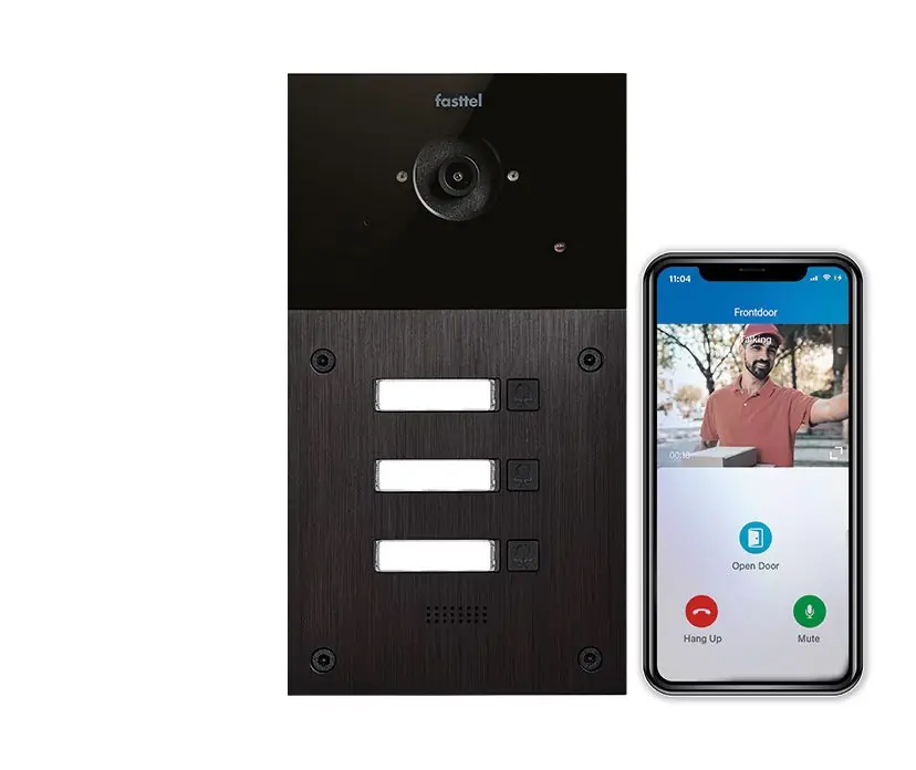 Speciale Aanbieding Video intercom IP Fasttel FT600SIPVC-3, 3 drukknoppen