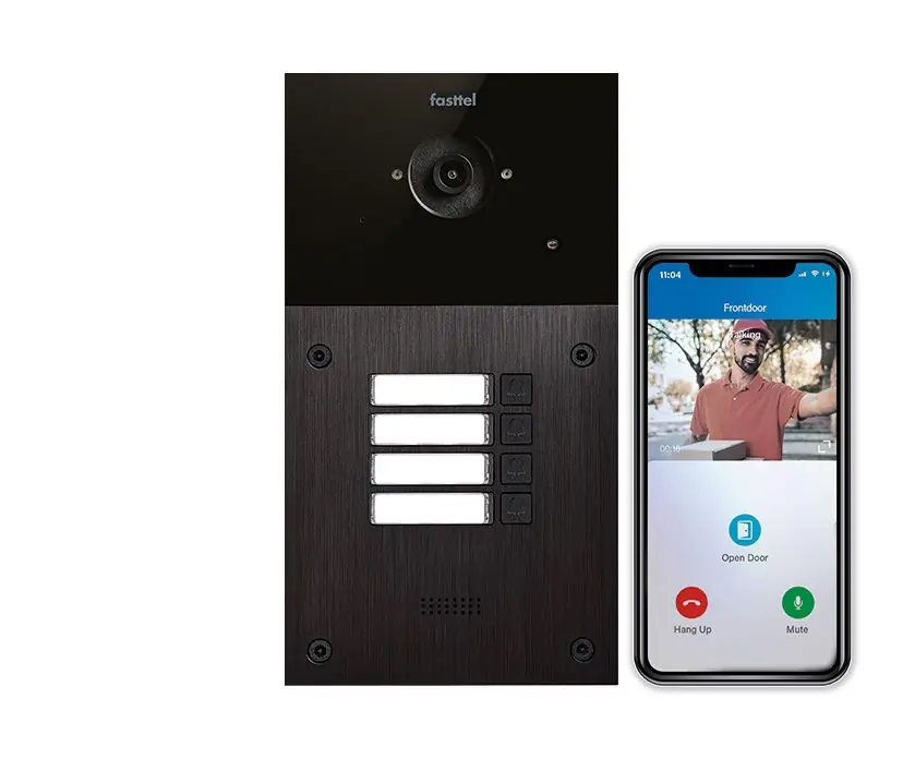Video intercom IP Fasttel FT600SIPVC-4, 4 drukknoppen Beperkt Aanbod