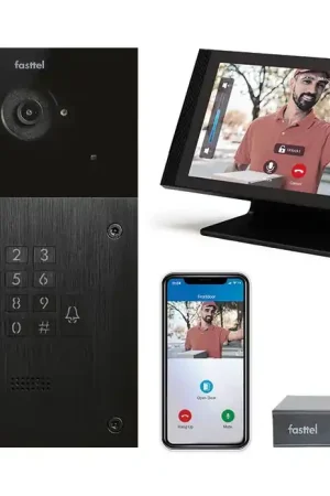 Must-Have Video intercomset IP Fasttel, 1 knop, codepaneel met luxe binnenpost