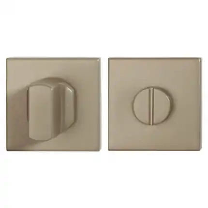 Weekendaanbieding Toiletgarnituur 50x50x8 mm stift 8 mm Champagne blend grote knop