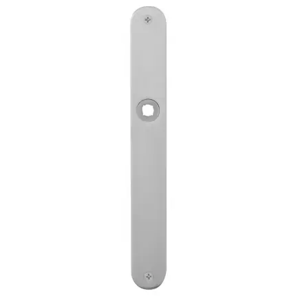 Plaatschild WC55/8 normale knop afgerond RVS geborsteld 240x30x2mm Must-Have