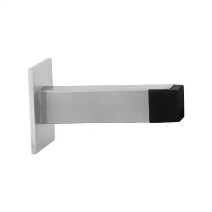 Deurstopper RVS geborsteld vierkant 85×20/50 mm Gratis Retour