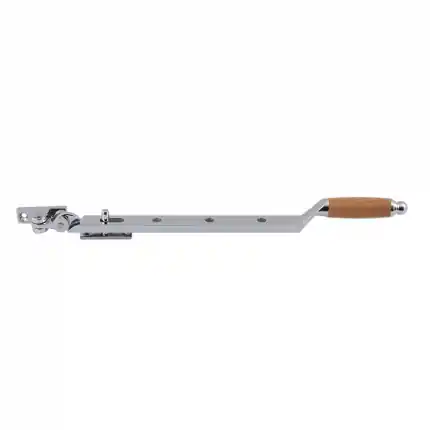 RVS gepolijst/kersen Ika raamuitzetter met ronde eindknop 320mm Korting