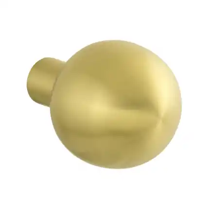 Nu Kopen S1 kogelknop 50 mm draaibaar inclusief krukstift PVD mat messing