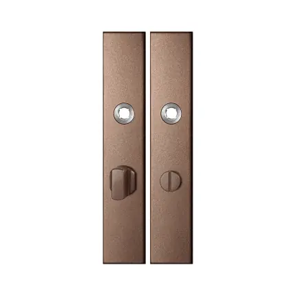 Bestseller GPF1125.A2 langschild rechthoekig WC63/8 grote knop Bronze blend