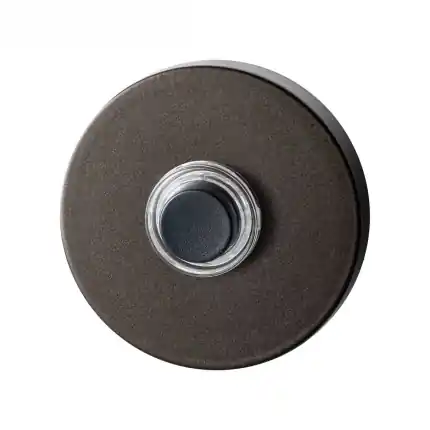 Betrouwbaar Deurbel Dark blend rond 50×8 mm zwarte button