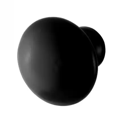 Meubelknop Rond 30x26mm Zwart smeedijzer Hoge Kwaliteit
