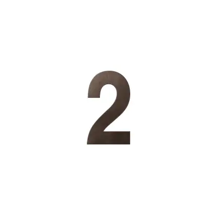 GPF Dark blend huisnummer 2, 150 mm Exclusieve Aanbieding