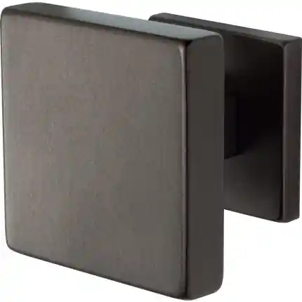 vierkante voordeurknop op rozet Dark blend 70×70 mm Weekendaanbieding