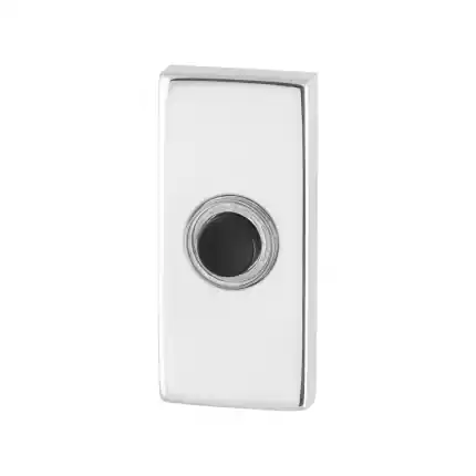Uitverkoop Deurbel rechthoekig 70x32x10 mm RVS gepolijst